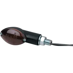 Hashiru Blinker Small 12V/H21 M10 kurz schwarz, getönt VRHL - Aktionen - Einmotten-Weiterfahren