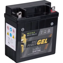 intAct Batterie Bike Power Gel geschlossen B5L-B  12 Volt, 5Ah - Motorradteile & Ersatzteile - Batterien