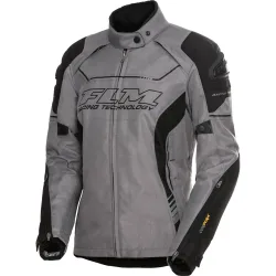 FLM Octane Damen Textiljacke grau M - Motorradbekleidung - Sport Motorradbekleidung