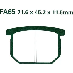 Hi-Q Bremsbeläge organisch FA065  71,6x45,2x11,5mm - Motorradteile & Ersatzteile - Bremsen