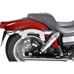 Hepco & Becker C-Bow Seitentaschenhalter chrom für Dyna Fat Bob 2008-2017 - Motorradzubehör - Motorradgepäck