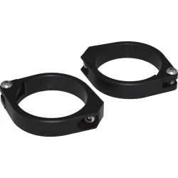 Highsider Standrohrschellenpaar Alu CNC 50/52/54 mm schwarz - Motorradteile & Ersatzteile - Beleuchtung