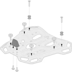 SW-MOTECH QUICK-LOCK Adventure-Rack Adapter für Givi Monokey - Motorradzubehör - Motorradgepäck