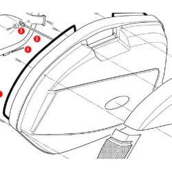 Givi Ersatzteil Kofferdeckel Z35CNMDX rechts für V35 - Motorradzubehör - Motorradgepäck