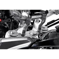 SW-MOTECH Lenkererhöhung DD 20mm LEH.11.039.10000/S für Triumph silber - Motorradteile & Ersatzteile - Lenker, Griffe & Hebel