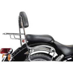 Hepco & Becker Sissybar mit Gepäckträger chrom für Yamaha XVS 125 Drag Star - Motorradzubehör - Motorradgepäck