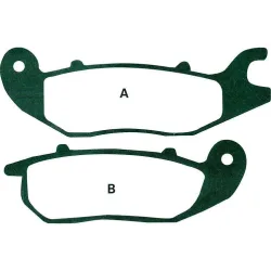 Hi-Q Bremsbeläge organisch FA375  110,6/98,7x34,6/33,5x7,6/7,5mm - Motorradteile & Ersatzteile - Bremsen