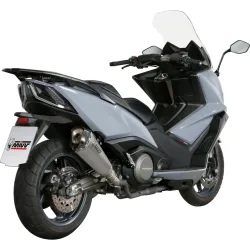 MIVV Delta Race Auspuff silber O.008.KDRX für Kymco AK 550 - Motorradteile & Ersatzteile - Auspuff