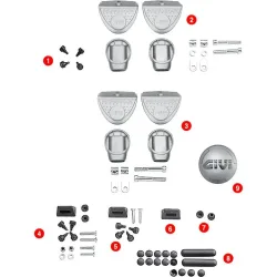Givi Ersatzteil Gummistopfen Z126 4x für Platte M3/M5/MM/M5M/M6M/ - Motorradzubehör - Motorradgepäck