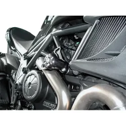 B&G Sturzpads Racing Alu schwarz für Ducati Diavel 1200 - Motorradteile & Ersatzteile - Anbauteile