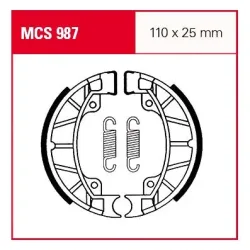 TRW Lucas Bremsbacken MCS987 110x25mm - Motorradteile & Ersatzteile - Bremsen