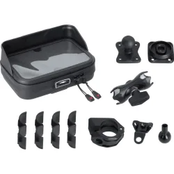 SW-MOTECH Universal Montagekit mit T-Lock und Navi-Tasche - Motorradzubehör - Multimedia