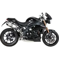 MIVV Speed Edge Auspuff Paar silber AT.012.LRX für SpeedTriple NV - Motorradteile & Ersatzteile - Auspuff