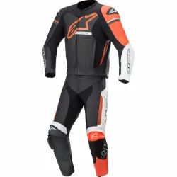 Alpinestars GP Force Phantom Lederkombi 2-tlg. s/w/rot - Motorradbekleidung - Motorradkombis