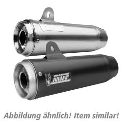 MIVV Ghibli S Auspuff 2-1 schwarz Y.052.KGB für Yamaha XSR 700 - Motorradteile & Ersatzteile - Auspuff