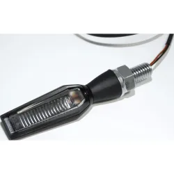 Highsider LED Blinkerpaar Falcon M8 Metall schwarz, getöntes Glas - Aktionen - Einmotten-Weiterfahren