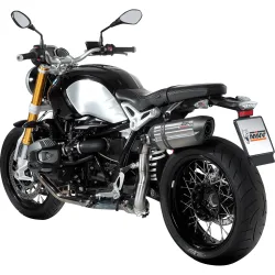 MIVV Suono Auspuff hoch silber B.022.L7 für BMW R nineT - Motorradteile & Ersatzteile - Auspuff