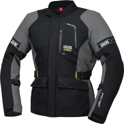 IXS Laminat-ST-Plus Tour Textiljacke schwarz/grau M - Motorradbekleidung - Touring Motorradbekleidung