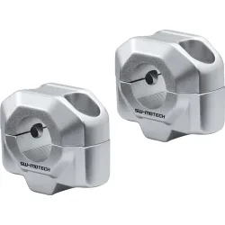 SW-MOTECH Lenkererhöhung PP für 22mm Lenker um 20mm silber - Motorradteile & Ersatzteile - Lenker, Griffe & Hebel