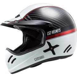 LS2 MX471 Xtra Yard Helmet - carbon white red