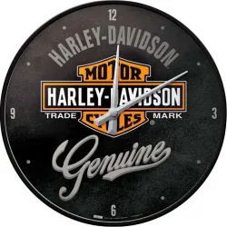 Nostalgic-Art Wanduhr - Harley Davidson Genuine - Motorradzubehör - Geschenkideen