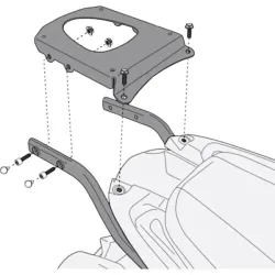 Givi Topcaseträger M5 für Monokey® SR6404 für Tiger 1050 13-20 - Motorradzubehör - Motorradgepäck