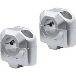 SW-MOTECH Lenkererhöhung QQ für 22mm Lenker um 25mm silber - Motorradteile & Ersatzteile - Lenker, Griffe & Hebel