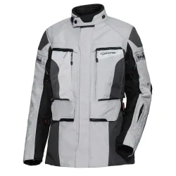 Pharao Tura WP Adv. Damen Textil-/Lederjacke hellgrau - Motorradbekleidung - Touring Motorradbekleidung