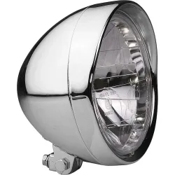 Hashiru Hauptscheinwerfer H4 Ø190mm chrom unten - Motorradteile & Ersatzteile - Beleuchtung