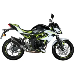 MIVV Delta Race Auspuff schwarz für Kawa Z/Ninja 125 2018-2020 - Motorradteile & Ersatzteile - Auspuff