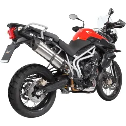 MIVV Suono Auspuff silber T.011.L7 für Triumph Tiger 800 - Motorradteile & Ersatzteile - Auspuff