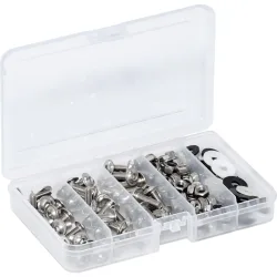 Hi-Q Tools Verkleidungsschraubensatz 180-teilig M5/M6 Edelstahl - Motorradteile & Ersatzteile - Verkleidungen & Abdeckungen