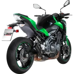 MIVV Double Gun Auspuff K.045.LDGB schwarz für Kawa Z 900 2017- - Motorradteile & Ersatzteile - Auspuff