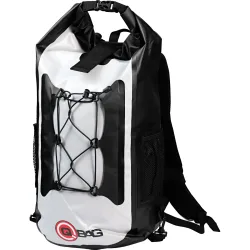 QBag Rucksack 05 wasserdicht bis zu 45 Liter hellgrau - Motorradzubehör - Motorradgepäck
