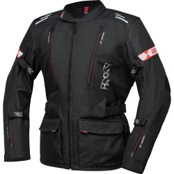 IXS Lorin-ST Textiljacke schwarz/rot XXL - Motorradbekleidung - Touring Motorradbekleidung