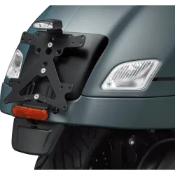 Rizoma Kennzeichenhalter Fox PT810B für Vespa GTS 300 2019- - Motorradteile & Ersatzteile - Anbauteile
