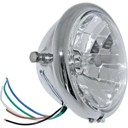 HIGHSIDER smart H4 Hauptscheinwerfer Ø157mm Bates Klarglas seitlich chrom - Aktionen - Einmotten-Weiterfahren