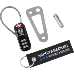 Hepco & Becker Diebstahlsicherung für Lock it Tankrucksäcke/Hecktaschen - Motorradzubehör - Motorradgepäck