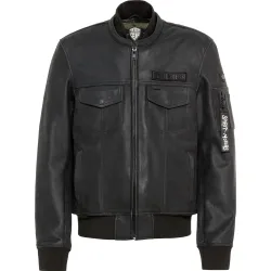 Spirit Motors Mad Jason Lederjacke schwarz L - Motorradbekleidung - Motorradjacken