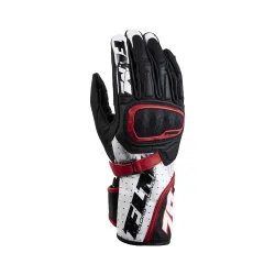 FLM Mandalika Racing Damen Lederhandschuh lang schwarz - Motorradbekleidung - Sport Motorradbekleidung
