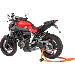 Hi-Q Tools Montageständer II hinten orange mit Winkelaufnahme - Motorradzubehör - Aufbockvorrichtungen