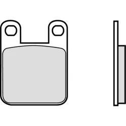 Brembo Bremsbeläge organisch 07BB12.05  35,7x45,4x6mm - Motorradteile & Ersatzteile - Bremsen