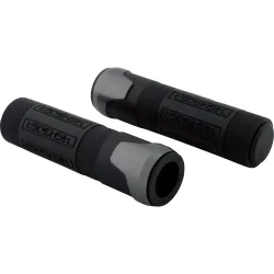 Highsider Griffgummipaar AKRON für 22 mm Lenker titan/schwarz - Motorradteile & Ersatzteile - Lenker, Griffe & Hebel