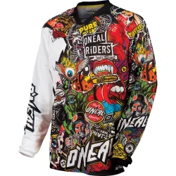 O'Neal Mayhem Crank Jersey schwarz/multi - Motorradbekleidung - Motorradjacken