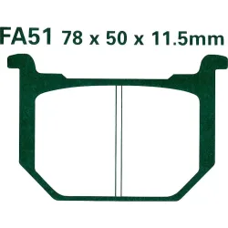 Hi-Q Bremsbeläge organisch FA051  78x50x11,5mm - Motorradteile & Ersatzteile - Bremsen