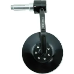 Highsider Lenkerendenspiegel/Blinker für 12-22mm Conero Alu schwarz - Motorradteile & Ersatzteile - Motorradspiegel