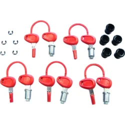 Givi Ersatzschloß Z1382 (5x Z140R) für E21/E260/E30/E350/E360/E37 - Motorradzubehör - Motorradgepäck