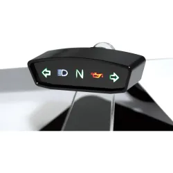 Highsider Alu Kontrollleuchteneinheit getönt schwarz - Motorradteile & Ersatzteile - Tachos & Instrumente