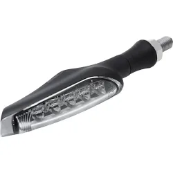 Koso LED Blinker Metall M8 schwarz, klares Glas - Aktionen - Einmotten-Weiterfahren