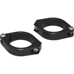 Highsider Standrohrschellenpaar Alu CNC 38-41mm schwarz - Motorradteile & Ersatzteile - Beleuchtung